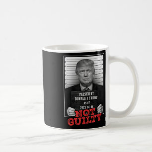 Mug Drôle Donald Trump Pas Coupable Tiré De Mug, Libre