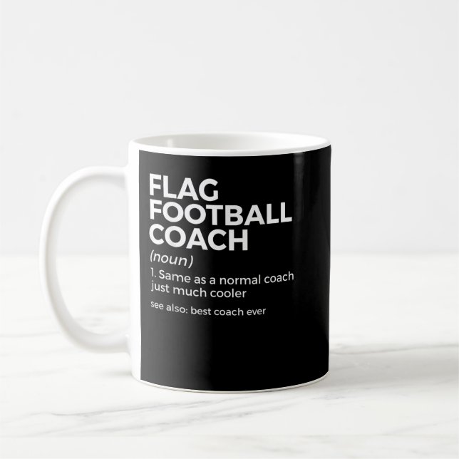 Mug Drôle Drôle Football Coach Définition Meilleur Ent (Gauche)