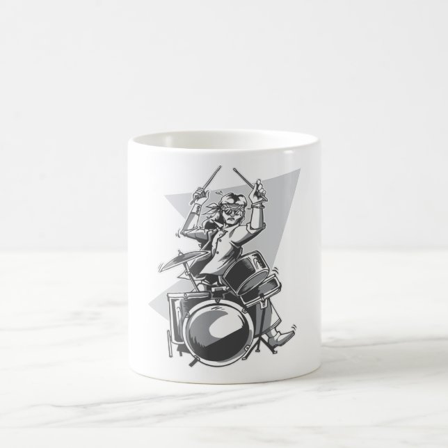 Mug Drôle Drummer Drums Cadeau (Centre)