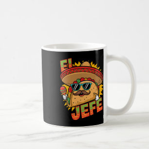 Mug Drôle El Jefe Taco Cinco De Mayo Mexicain Hommes F