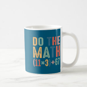 Mug Drôle équation mathématique scolaire de 100 jours