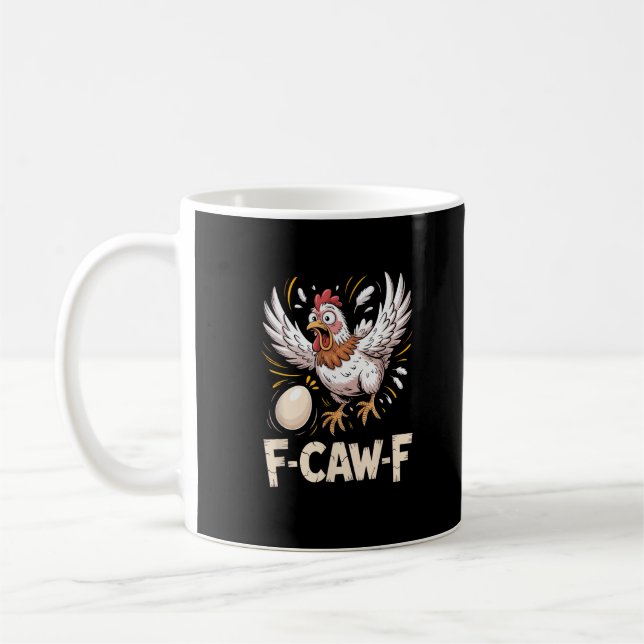 Mug Drôle F Caw F Poule Créatif Style Décontracté (Gauche)
