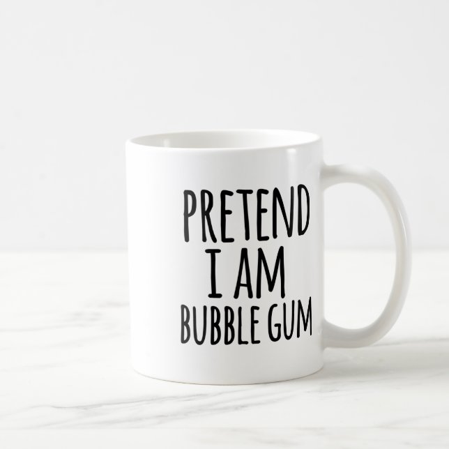 Mug Drôle Facile Lazy Halloween Prétendre Que Je Suis  (Droite)