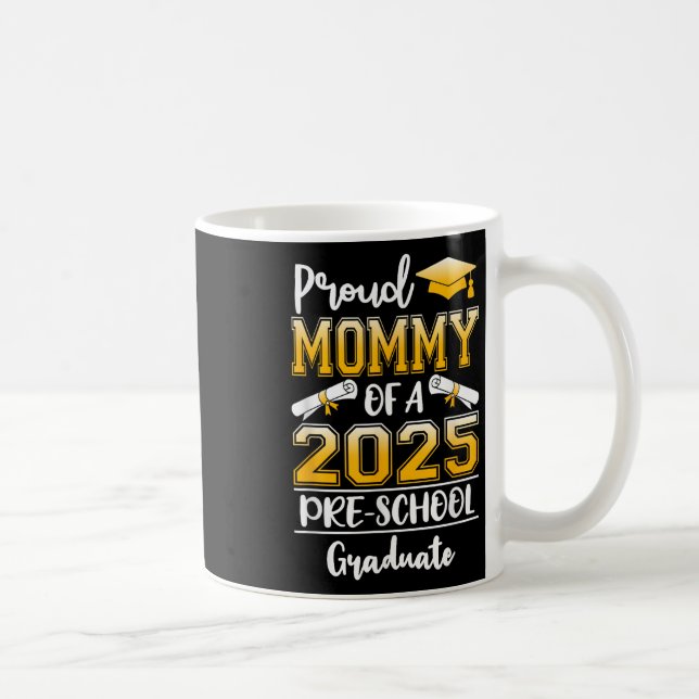 Mug Drôle Fier Maman D'Un Cl De 2025 Primaire Gradua (Droite)