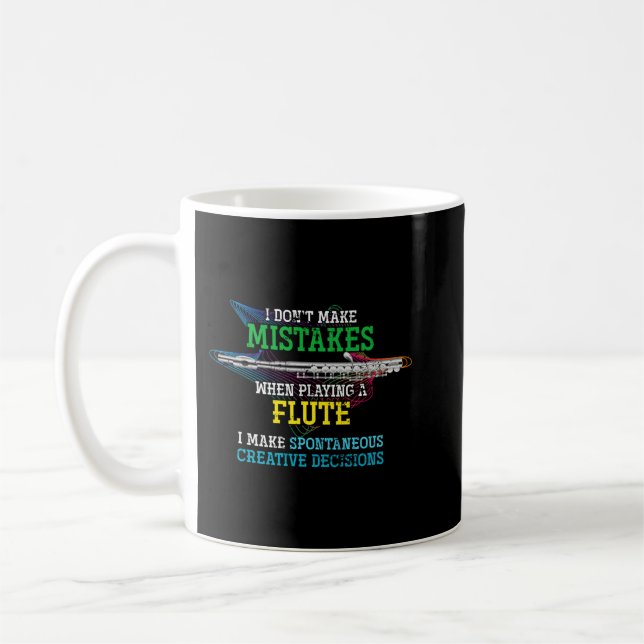 Mug Drôle Flute Player Classique Musique Flûtiste Cade (Gauche)