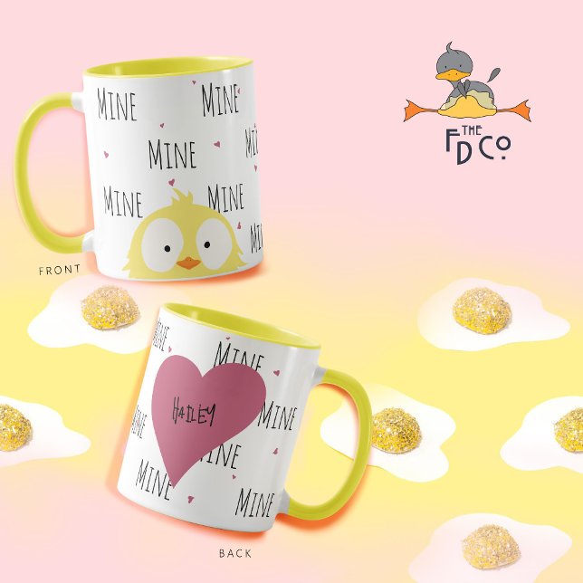 Mug Drôle Fou Fou "Mien" Mignonne Amour (Créateur téléchargé)