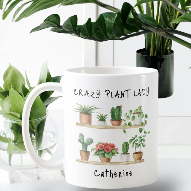 Mug Drôle fou Plante dame personnalisée (Créateur téléchargé)