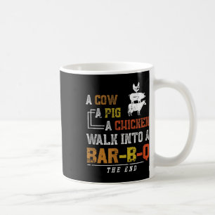 Mug Drôle fumé Viande Pork Grilling Cadeau Cochon Vach