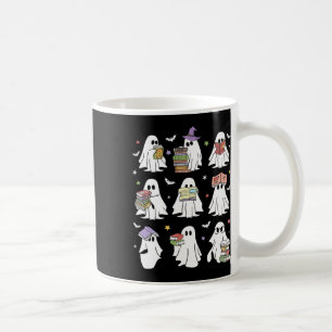 Mug Drôle Ghost Livre Lecture Halloween Livres Lover T
