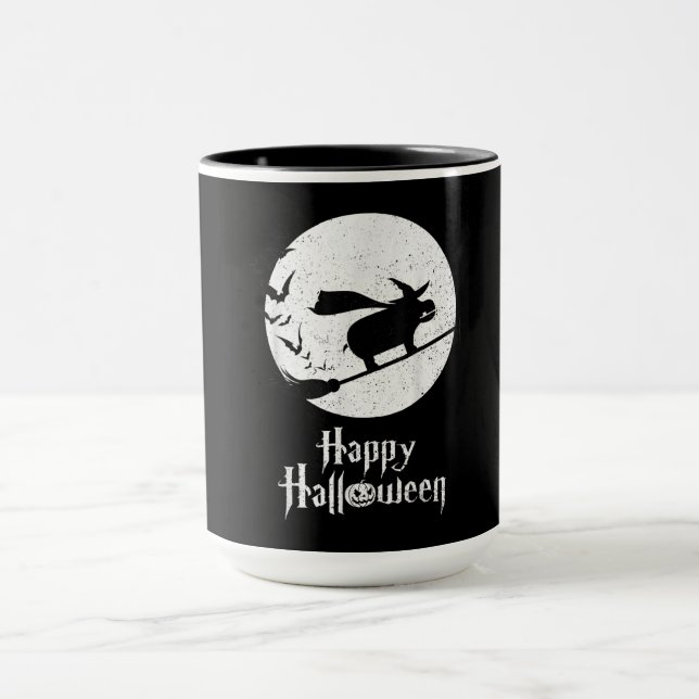 Mug Drôle Halloween Costume sorcière Hippo Lover cadea (Centre)
