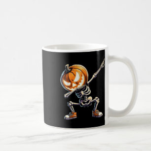 Mug Drôle Halloween Dabbing Squelette Avec Tête Citrou