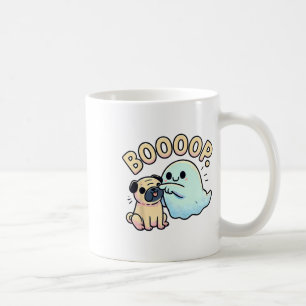 Mug Drôle Halloween Fantôme Carlin Boop Silencieux Chi