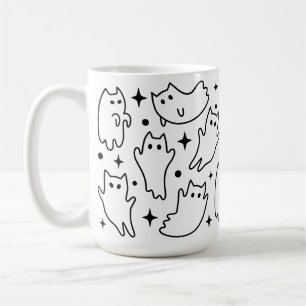 Mug Drôle Halloween Ghost Chat Pour Chats LoverMug