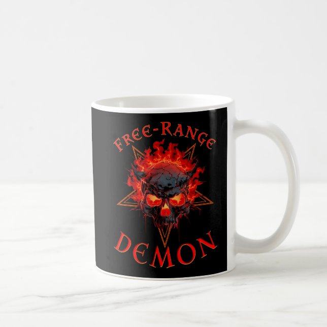 Mug Drôle Halloween Hell Demon Crâne - Gothique Horreu (Droite)