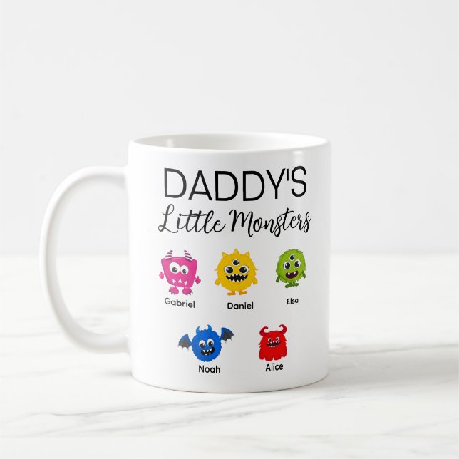 Mug Drôle Halloween le petit monstre de papa (Gauche)