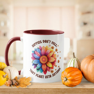 Mug Drôle Hippies Citation tournesol automne