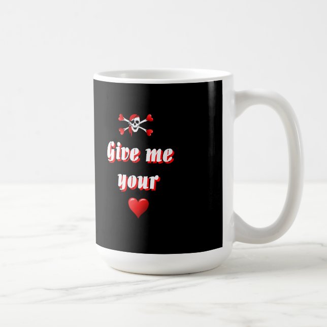 Mug Drôle humoristique drapeau de pirate (Droite)