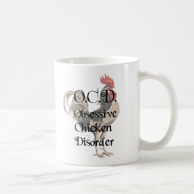 Mug Drôle humoristique OCD Obsessionnel Trouble du pou (Droite)