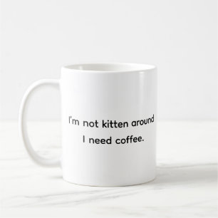 Mug Drôle Humour Amoureux des chats Addict classique b