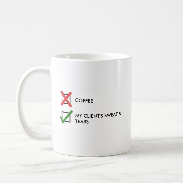 Mug Drôle Humour de formateur personnel (Gauche)