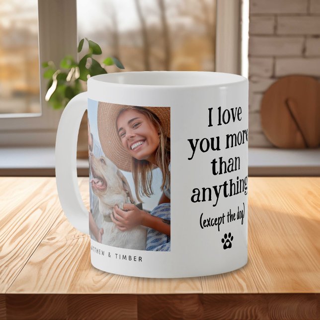 Mug Drôle 'I Love You' Amoureux des chiens 2 Photo (Créateur téléchargé)