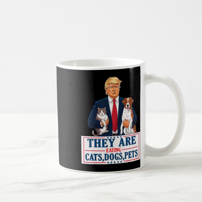Mug Drôle Ils Mangent Les Chiens Les Chats Les Animaux (Droite)