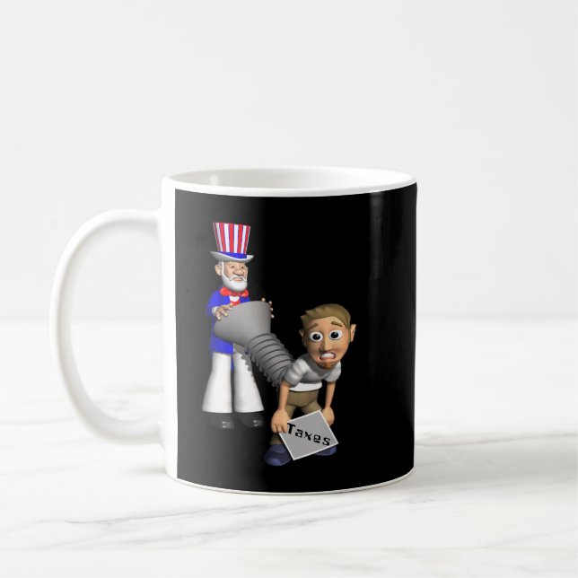 Mug Drôle impôt IRS plaisanterie Humour contribuable O (Gauche)