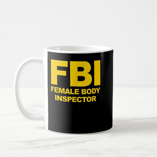 Mug Drôle Inspecteur du corps féminin du FBI (Gauche)