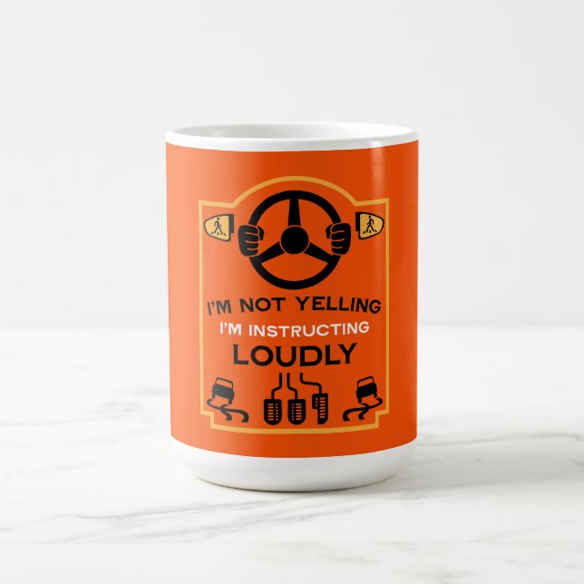 Mug Drôle instructeur de conduite (Centre)