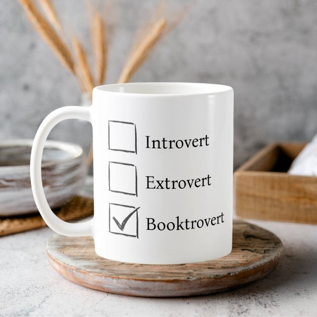 Mug Drôle Introvert Extrovert Booktrovert (Créateur téléchargé)