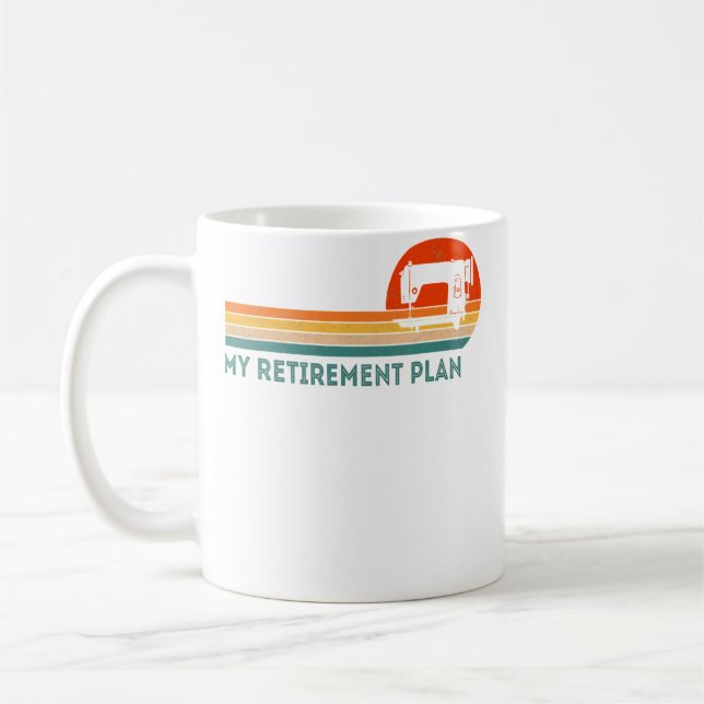 Mug Drôle J'ai pris ma retraite Mon plan de retraite C (Gauche)
