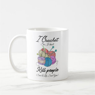 Mug Drôle Je Crochète Sauve Une Vie Art De La Laine