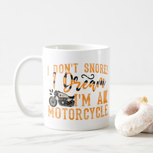 Mug Drôle Je ne ronfle pas Je rêve Je suis un cadeau d (Avec donut)