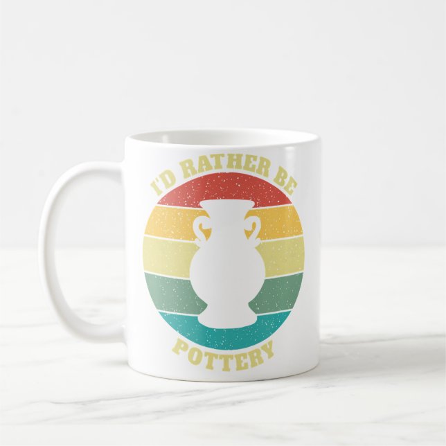 Mug Drôle JE Préfère la Poterie (Gauche)