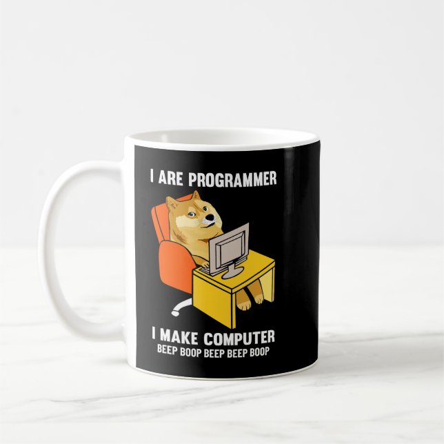 Mug Drôle Je suis Programmeur Programmer Coding Nerd S (Gauche)