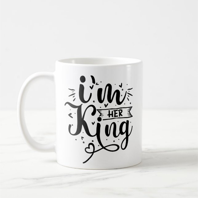Mug Drôle Je suis son roi (Gauche)