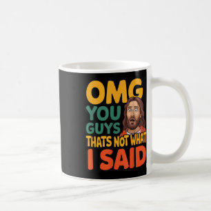 Mug Drôle Jésus Ce N'est Pas Ce Que Dit Dieu Religieux