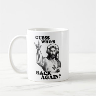 Mug Drôle Jésus Rocker Devine qui est de retour
