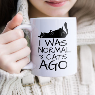 Mug Drôle, J'Étais Normal Il Y A 3 Chats