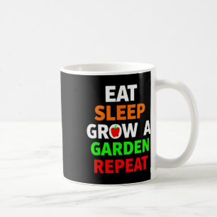 Mug Drôle jeu manger dormir faire pousser un jardin ré