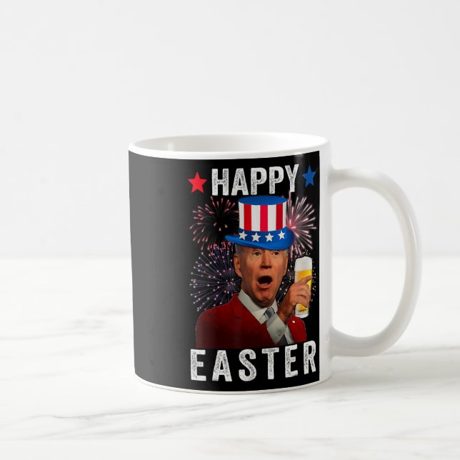 Mug Drôle Joe Biden a confondu Happy Pâques pour la 4è (Droite)