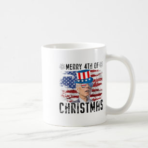 Mug Drôle Joe Biden Joyeux 4 de Noël 4 juillet