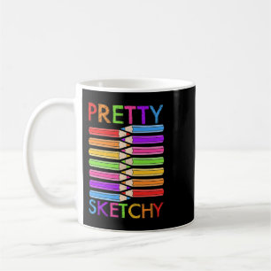 Mug Drôle Joli Sketchy Art Pour Hommes Artistiques Fem