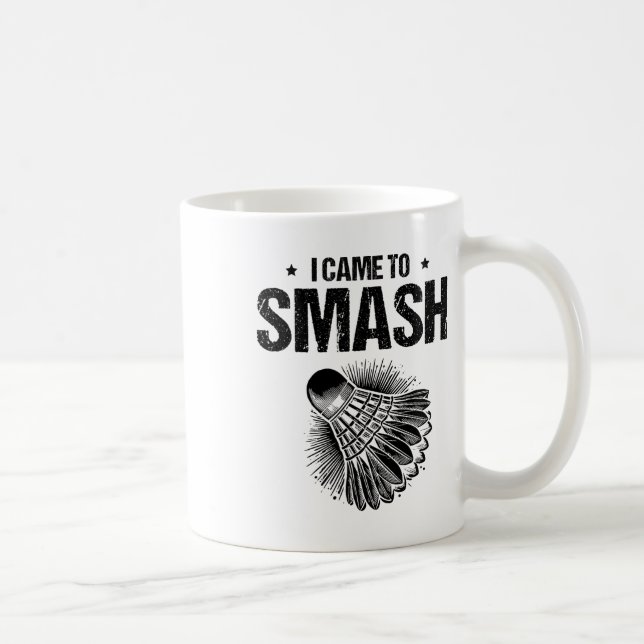 Mug Drôle Joueur Badminton Love Shuttle Design 24 (Droite)
