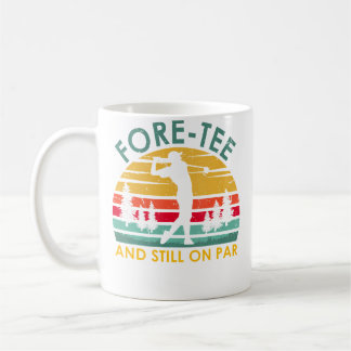 Mug Drôle joueur de golf 40e anniversaire pour hommes