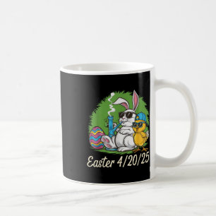 Mug Drôle Joyeux lapin de Pâques Fumer les mauvaises h