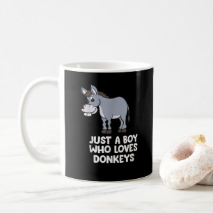 Mug drôle Juste un garçon qui aime les ânes