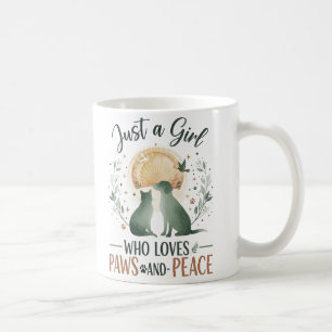 Mug drôle Juste une fille qui aime les chats et les ch