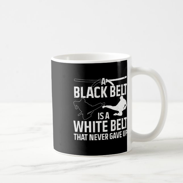 Mug Drôle Karate Design pour hommes femmes ceinture no (Droite)