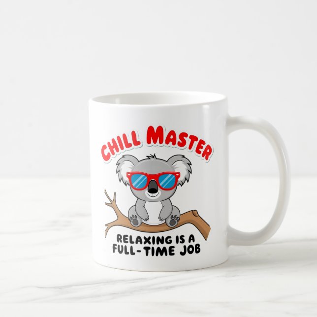 Mug Drôle koala paresseux (Droite)